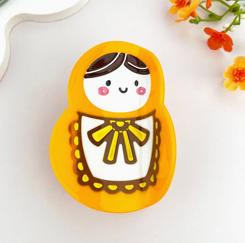 Matryoshka Doll Hair Claw Clip