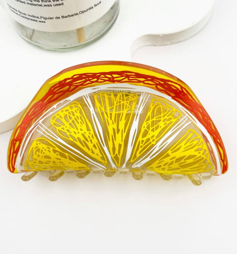 Scribble Fruit Hair Claw Clip -Options