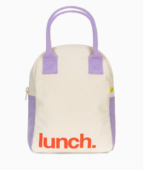 Zipper Lunch - 'lunch.' Lavender Poppy