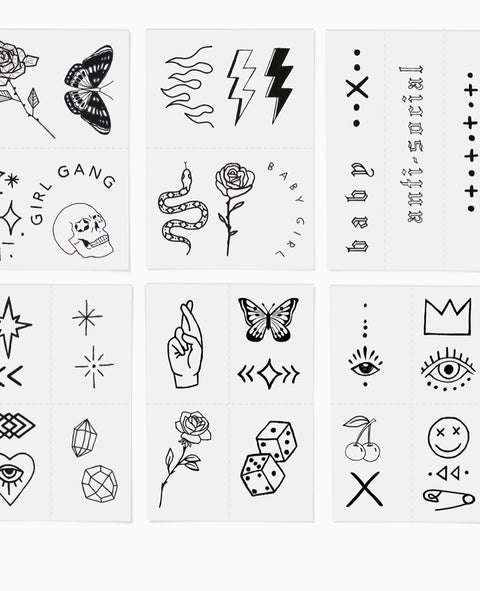 INKED By Dani- Bad Babe Temporary Tattoo Pack