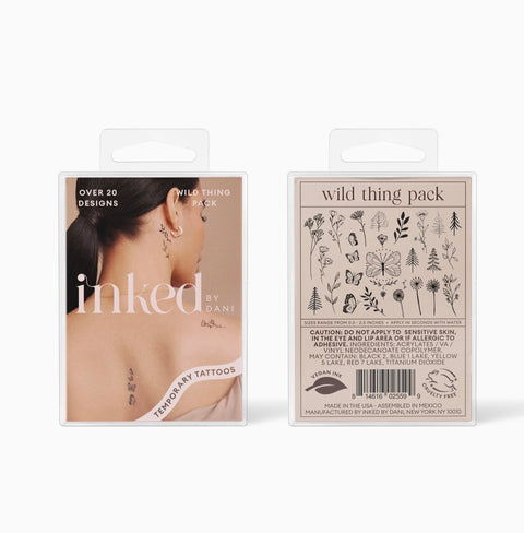 INKED By Dani-  Wild Thing Temporary Tattoo Pack