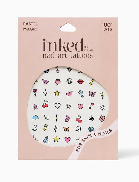 INKED By Dani-  Pastel Magic Nail Art Temporary Tattoos