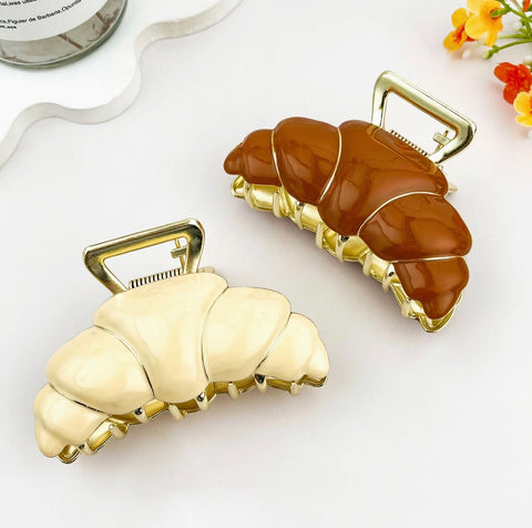 Croissant Hair Claw Clip-options