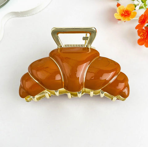 Croissant Hair Claw Clip-options