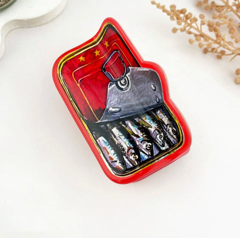 Sardine Can Hair Claw Clip- Options