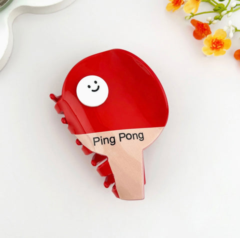 Ping Pong Hair Claw Clip