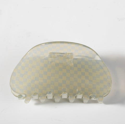 Checkered Hair Claw Clip- options