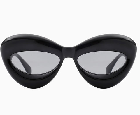 Oversized Unique Shape Retro Sunglasses - options