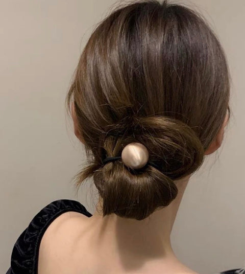 Ball Detail Simple Hair Tie