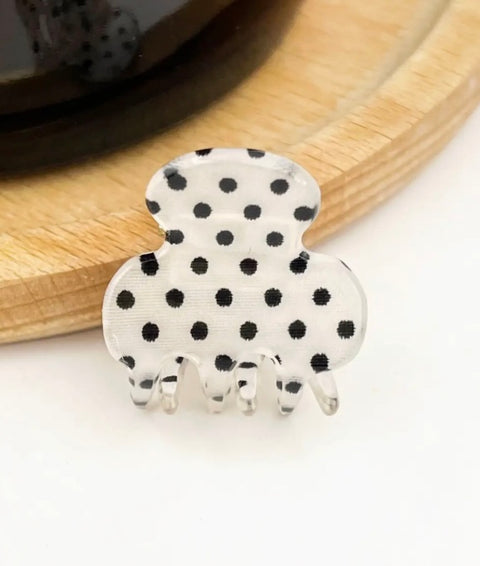 Classic Tiny Polka Dot Hair Claw Clip-options
