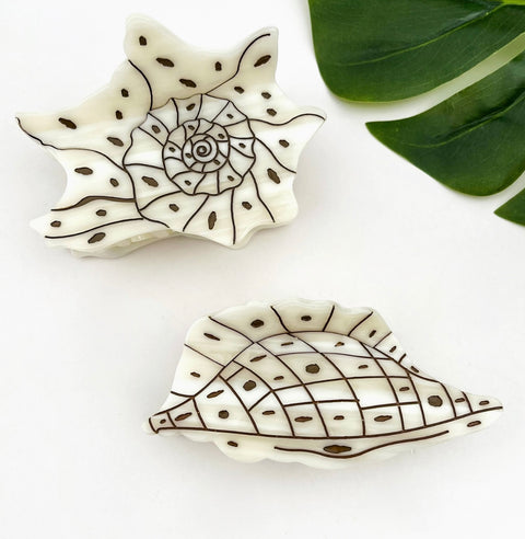 Seashell Hair Claw Clip -options