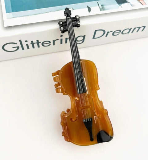 Violin Hair Claw Clip -options