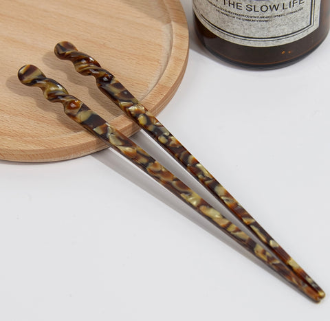 Simple Marbled Hair Pin -options