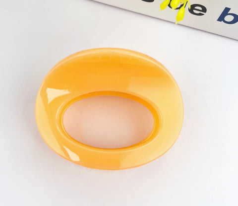 SimpleThickened Oval Hair Claw Clip