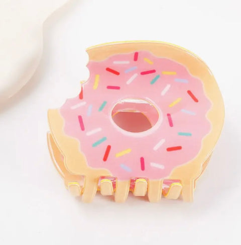 Sprinkle Donut Hair Claw Clip- options