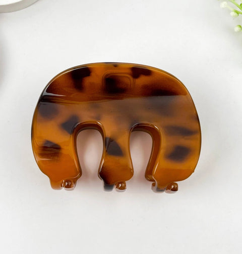 3 Prong Simple Matte Hair Claw Clip- Options