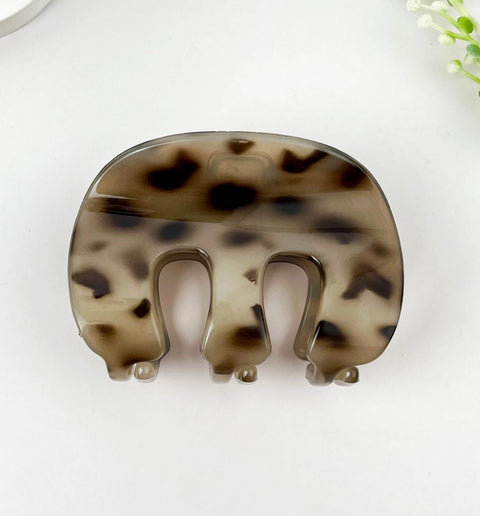 3 Prong Simple Matte Hair Claw Clip- Options