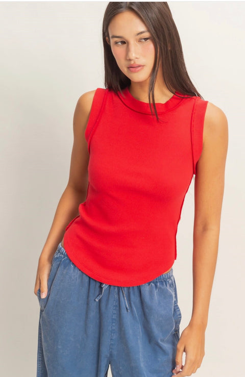 Seam Detail Basic Tank Top- options