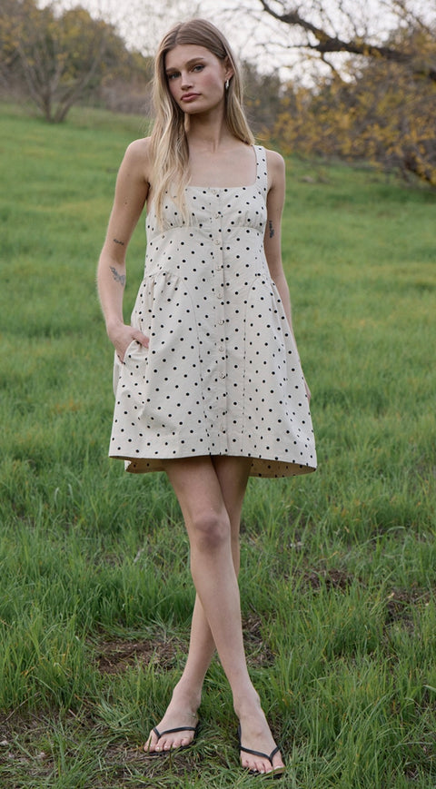 Polka Dot Button-Down Mini Dress- options