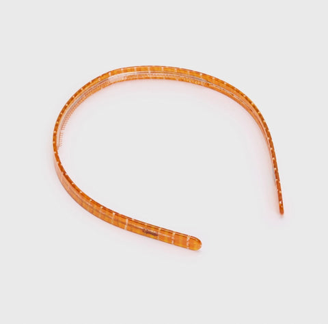 Classic Headband in Caramel Plaid