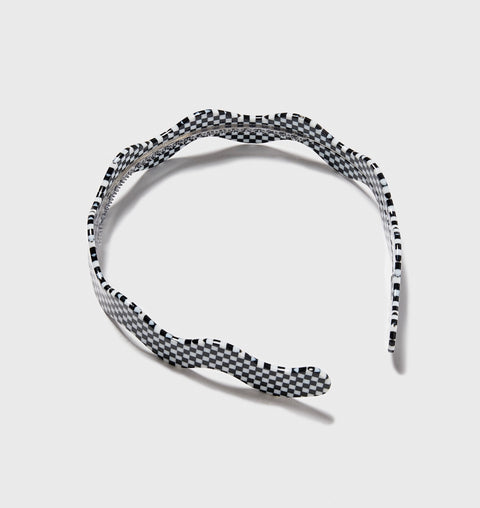 Wavy Headband in Glitch Checker