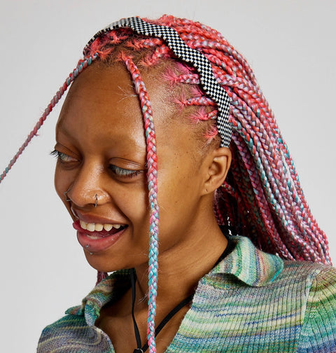 Wavy Headband in Glitch Checker