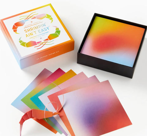 Coffee Table Games-Brass Monkey Shrimpin' Ain't Easy Origami Kit