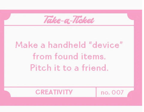 Coffee Table Games-Take-A-Ticket: Creativity