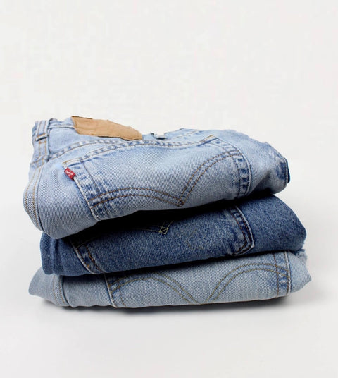 High-Rise Upcycled LEVI'S Denim Cutoff Shorts