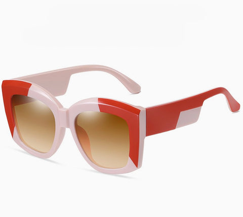 Stereo Framed Contrast Sunglasses -options
