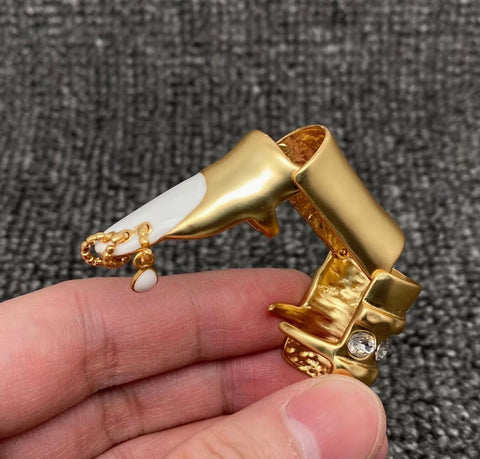 Gold Movable Finger Sleeve Ring-Options