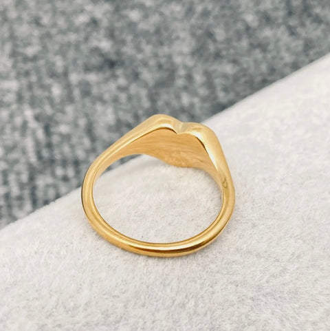 Dump Him Gold Heart Ring