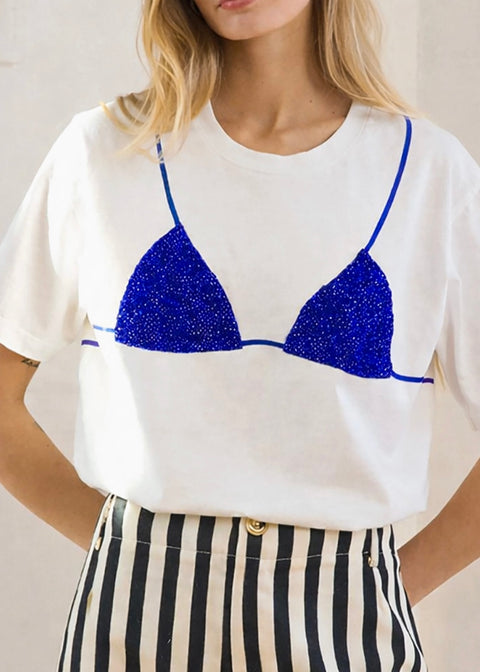 Beaded Bikini Graphic Tee