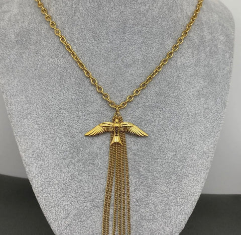 Bird Fringe Necklace