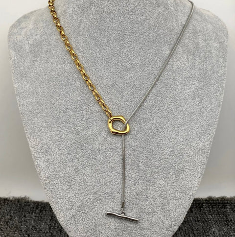 Stainless Steel Ot Buckle Lariat Chain