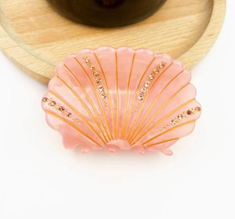 Crystal Shell Claw Clip