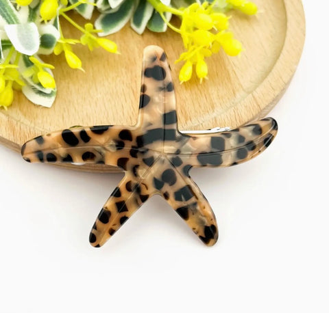 Small Starfish duckbill Hair Clip