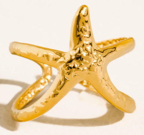 Starfish Wrap Open Ring