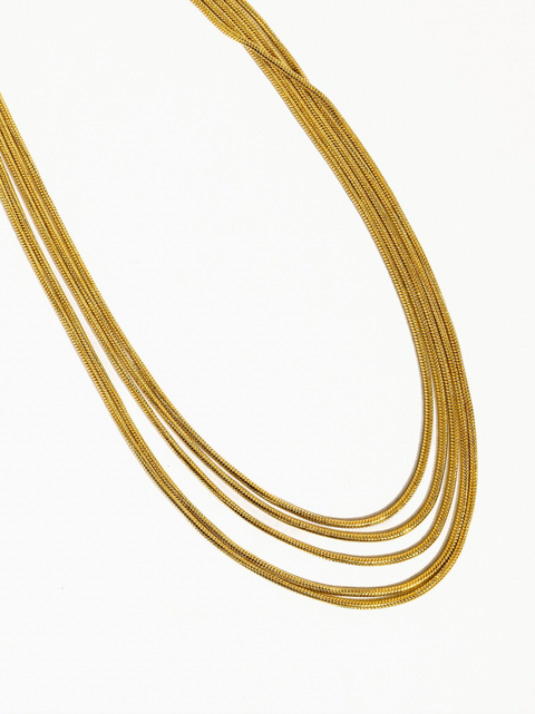 Parie Gold Layered Chain Necklace