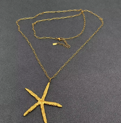 Starfish Charm Chain Necklace