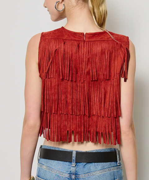 Fringe Suede Tank