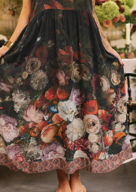 Flight of Fancy Bohéme Long Maxi Slip Dress