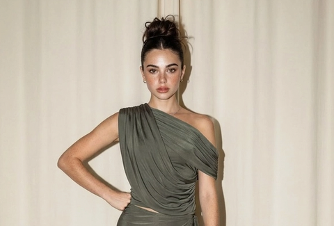 Sculptural Draped Top
