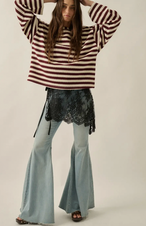 Sheer Floral Lace Layering Wrap Apron Mini Skirt