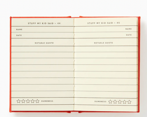 Brass Monkey Dumb Things My Kid Said Tiny Diary