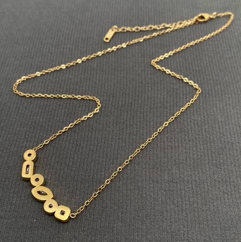 Sparkling Geometric Necklace