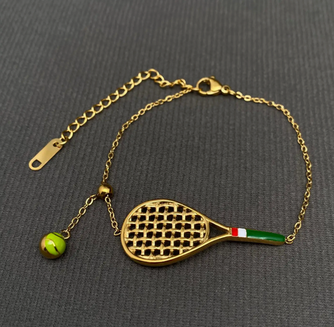 Tennis Charm Bracelet