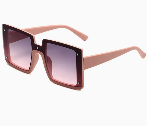 Oversized Gradient Square Sunglasses