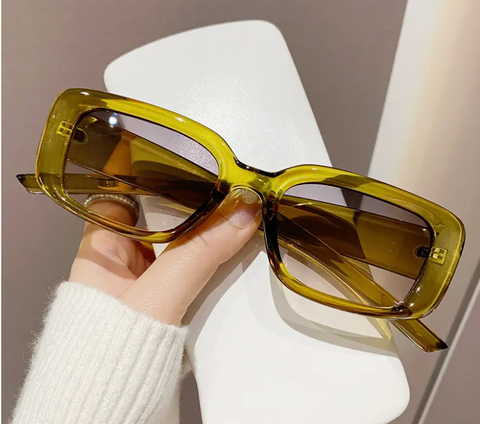 Retro Square Frame Sunglasses