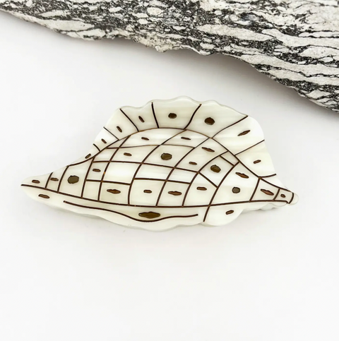 Pearl Seashell Acetate Hair Claw Clip